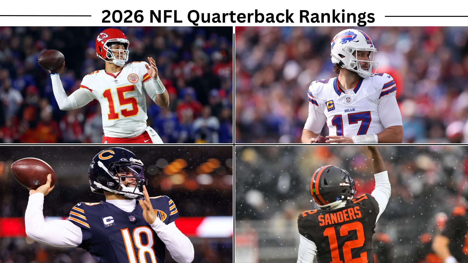 2026 NFL Quarterback Rankings